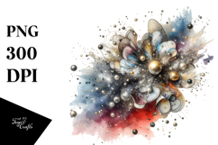 Shiny Cosmos with Metalic Insertions, Transparent PNG Product Image 1