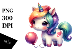Simple Drawing Cute Baby Unicorn Pumpkin | Sublimation | Product Image 1