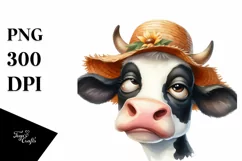 Cow Bored Goofy Sublimation Clipart Product Image 3