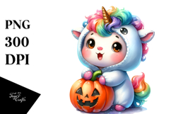 Vibrant Halloween Baby Unicorn Product Image 1