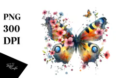 Whimsical Butterfly Art, Transparent PNG Product Image 1