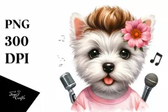 Baby West Highland White Terrier Pop Singer Whimsical | Product Image 1