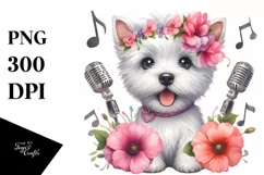 Baby West Highland White Terrier Pop Singer Whimsical | Product Image 3