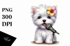 Baby West Highland White Terrier Pop Singer Whimsical | Product Image 3