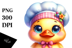 Vibrant Smiling Baby Duck PNG Product Image 1