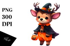 Colorful Elk Baby Halloween | Sublimation Clipart Product Image 1