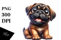 Enthusiastic Bullmastiff | Sublimation | Clipart Product Image 3