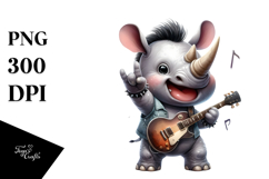 Energic Baby Rhino,Transparent PNG Product Image 1