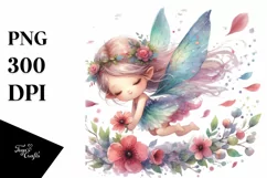 Colorful Fairy Tumbling Petals in Wind | Sublimation | Product Image 3