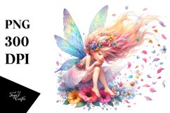 Colorful Fairy Tumbling Petals in Wind | Sublimation | Product Image 3