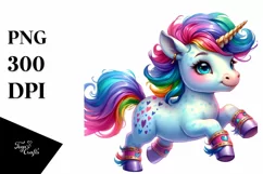 Proud Unicorn in Style PNG Product Image 1