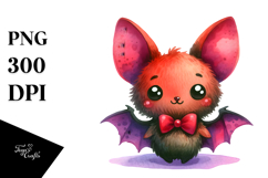 Funny Bat Summer Sticker Clipart Product Image 1