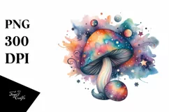 Colorful Magical Mushroom & Hummingbird | Sublimation | Product Image 1