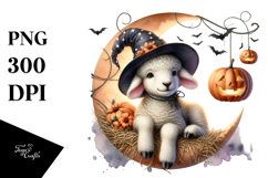 Lamb with Jacko Landerns Watercolor PNG Product Image 1