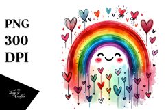 Colorful Scribbled Rainbow PNG Product Image 1