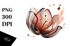 Abstract Golden Tulip PNG Product Image 1