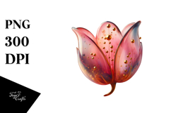 Abstract Golden Tulip PNG Product Image 1