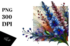 Stained Gardenia, Watercolor PNG Product Image 1