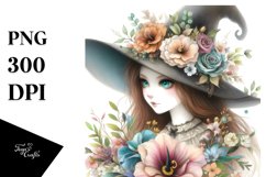 pastel witch flowers clipart Product Image 3