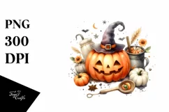 Cute Halloween Pumpkin, High-Res PNG Product Image 1