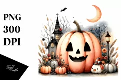 Cute Halloween Pumpkin, High-Res PNG Product Image 3