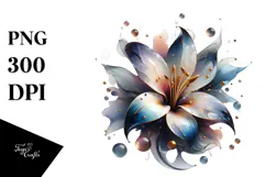 Abstract Glossy Lobelia PNG Product Image 1