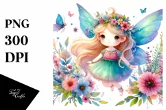 Colorful Cute Fairy PNG Product Image 1
