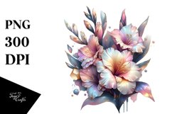 Glossy Gladiolus Art | Sublimation | Clipart Product Image 1