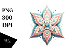Colorful Whimsical Pastel Star | Sublimation Clipart Product Image 1