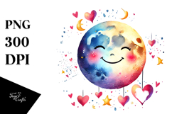 Smiling Moon PNG Product Image 1