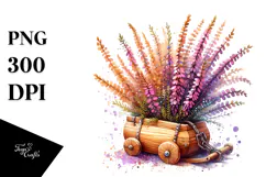Detailed Wooden Made Shiny Heather Splash | Sublimation Product Image 1