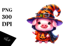 Baby Pig Halloween PNG Product Image 1