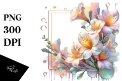 Abstract Pastel Glossy Freesia , 20 oz Tumbler Product Image 1