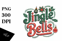 Retro Jingle Bells Clipart Png Product Image 5