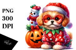 Vibrant Drawing Cute Baby Dog | Sublimation Clipart Product Image 1
