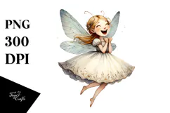 Vintage Excited Fairy PNG Product Image 1