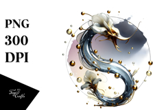 Abstract Glossy Snapdragon, Transparent PNG Product Image 1