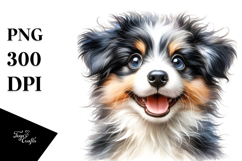 Cute Baby Border Collie PNG Product Image 1