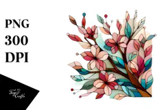 Wooden Cherry Blossom PNG Product Image 1