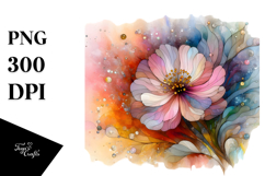 Abstract -like Vibrant Anemone PNG Product Image 1