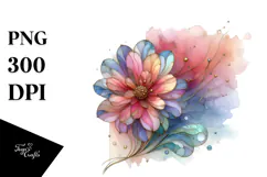 Wooden Stained Anemone PNG Product Image 1