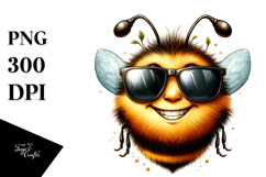 Smiling Bee Portrait Clipart Product Image 1