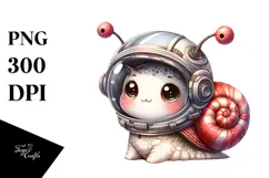 Energetic Punk Baby Snail PNG Product Image 1