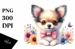Cute Pastel Chihuahua | Sublimation | Clipart Product Image 1