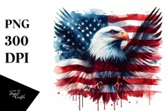 Detailed Flag USA Colors | Sublimation Clipart Product Image 1