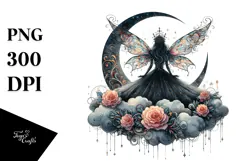 Whimsical Fairy Illustration, High-Res PNG Product Image 1
