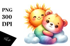 Cute Colorful Baby Bear Clipart Product Image 3