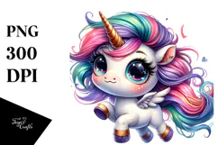 Vibrant Unicorn Drawing, Transparent PNG Product Image 1