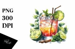 Colorful Moscow Mule Drink | Sublimation | Clipart Product Image 3