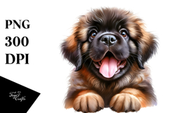 Watercolor Baby Mastiff, Transparent PNG Product Image 1